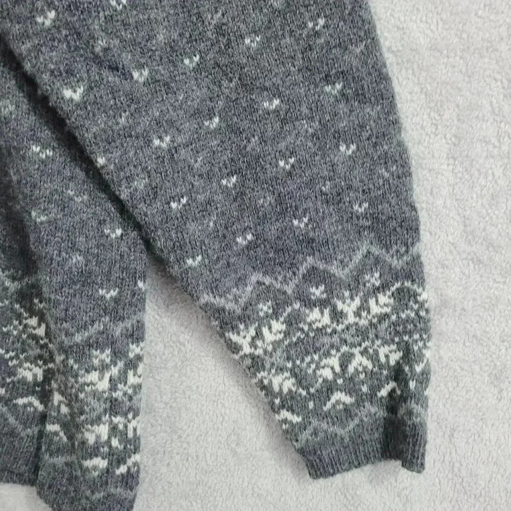 Vintage Mac & Jac Womens Wool Cardigan Jacket With Fur Collar  L - Picture 5 of 9